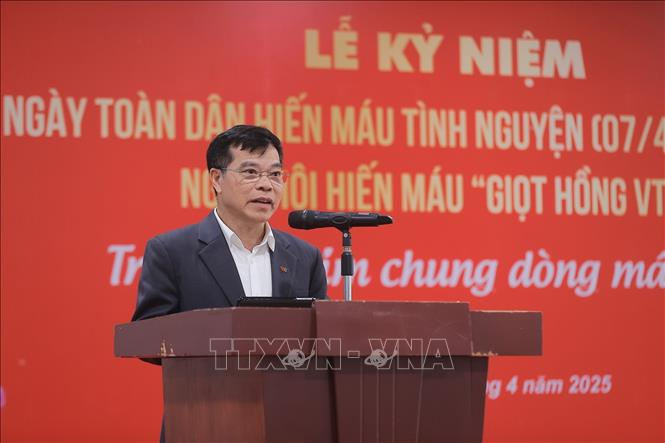 Ông Đinh Đắc Vĩnh, Phó Tổng Giám đốc Đài THVN phát biểu. Ảnh: Minh Quyết – TTXVN