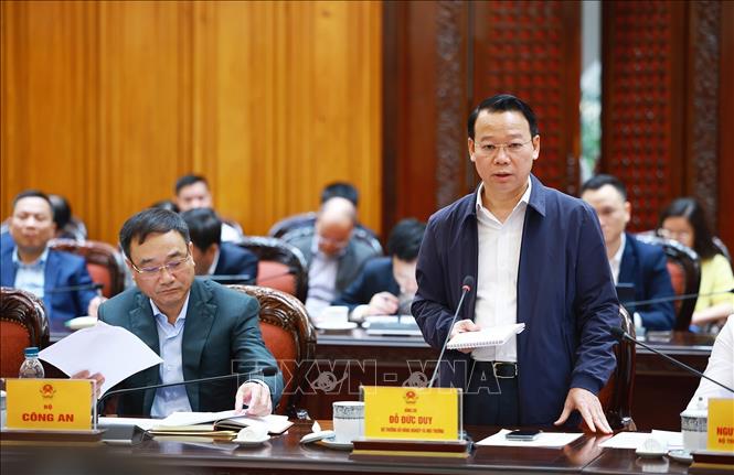 Bộ trưởng Bộ Nông nghiệp và Môi trường Đỗ Đức Duy phát biểu. Ảnh: Dương Giang-TTXVN 
