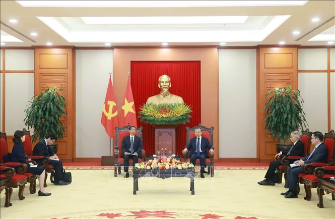 Tổng Bí thư Tô Lâm tiếp Đại sứ Nhật Bản tại Việt Nam Ito Naoki. Ảnh: Thống Nhất – TTXVN