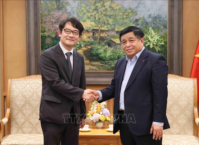 Phó Thủ tướng Nguyễn Chí Dũng tiếp Tổng Giám đốc Công ty TNHH LG Display Việt Nam Choi In Kwan. Ảnh: An Đăng - TTXVN