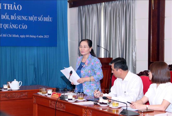 Bà Nguyễn Thị Lệ, Đại biểu Quốc hội, Chủ tịch HĐND Thành phố Hồ Chí Minh  góp ý Dự thảo Luật. Ảnh: Xuân Khu-TTXVN