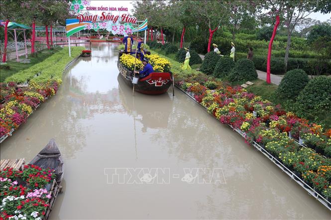 Du lịch từ hoa kiểng tại thành phố Sa Đéc. Ảnh (tư liệu): Nguyễn Văn Trí - TTXVN