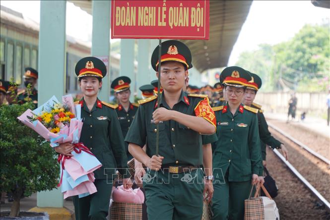 Công tác tiếp đón các đoàn quân nhân được tỉnh Đồng Nai chuẩn bị chu đáo. Ảnh: Lê Xuân-TTXVN    