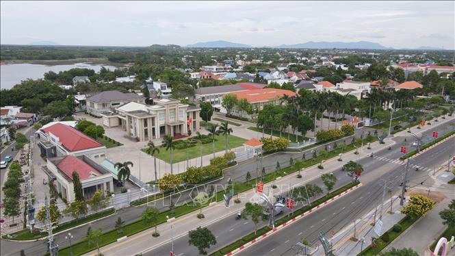 Góc trung tâm huyện Xuyên Mộc. Ảnh: Đoàn Mạnh Dương-TTXVN