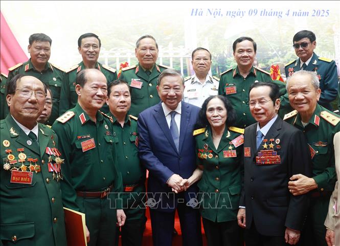 Tổng Bí thư Tô Lâm và các đại biểu.Ảnh: Thống Nhất- TTXVN