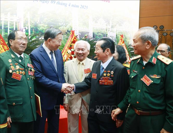 Tổng Bí thư Tô Lâm và các đại biểu.Ảnh: Thống Nhất- TTXVN