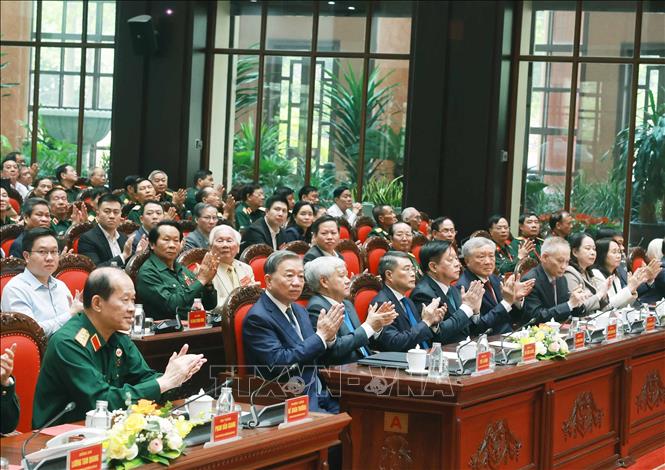 Tổng Bí thư Tô Lâm và các đại biểu. Ảnh: Thống Nhất- TTXVN