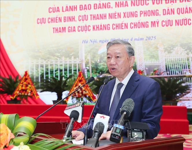 Tổng Bí thư Tô Lâm phát biểu. Ảnh: Trọng Đức - TTXVN
