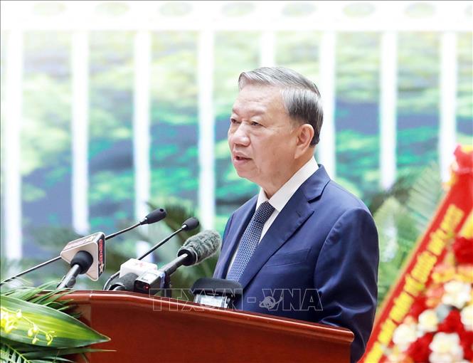Tổng Bí thư Tô Lâm phát biểu. Ảnh: Thống Nhất - TTXVN