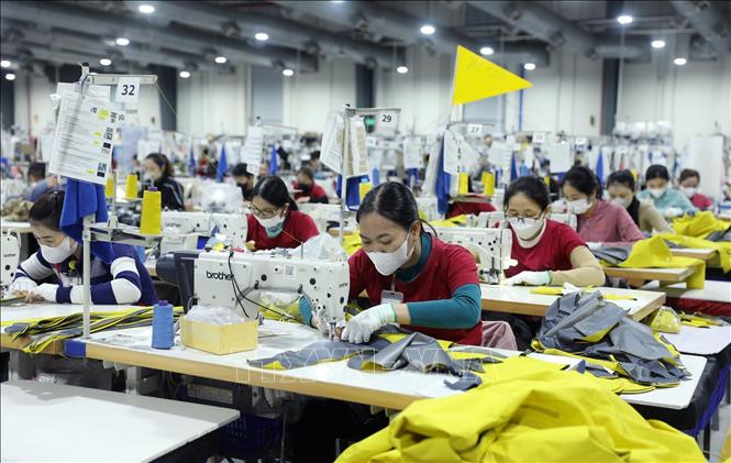 Production at the Taiwanese-invested Mensa Co. Ltd in the central province of Quang Ngai. VNA Photo