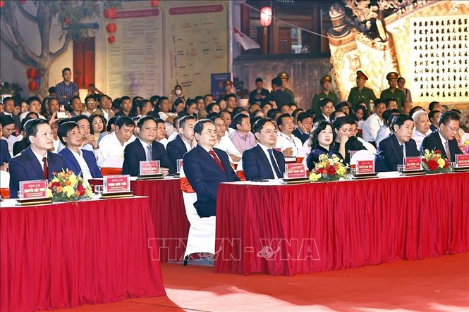 Chủ tịch Quốc hội Trần Thanh Mẫn và đại biểu dự Lễ kỷ niệm. Ảnh: Doãn Tấn – TTXVN