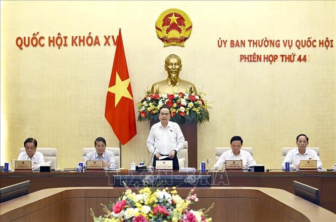 Chủ tịch Quốc hội Trần Thanh Mẫn phát biểu khai mạc Phiên họp. Ảnh: Doãn Tấn - TTXVN