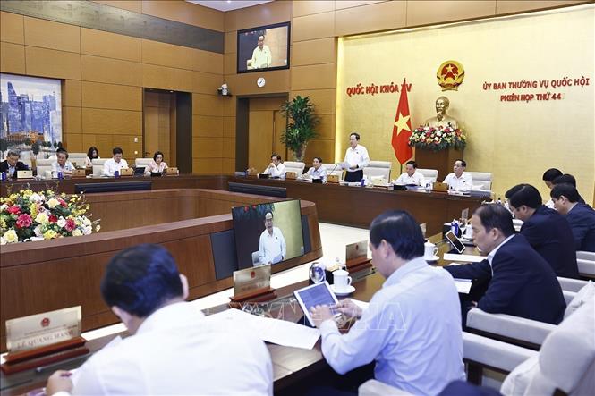 Chủ tịch Quốc hội Trần Thanh Mẫn phát biểu khai mạc Phiên họp. Ảnh: Doãn Tấn - TTXVN