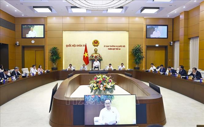 Chủ tịch Quốc hội Trần Thanh Mẫn phát biểu khai mạc Phiên họp. Ảnh: Doãn Tấn - TTXVN