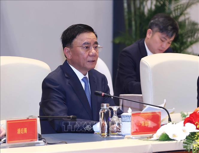 Đồng chí Trần Cẩm Tú, Ủy viên Bộ Chính trị, Thường trực Ban Bí thư phát biểu. Ảnh: Phương Hoa - TTXVN