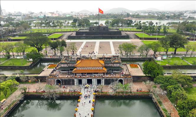 Cổng Ngọ Môn đại diện cho Đại Nội cung đình Huế. Ảnh: Vũ Sinh - TTXVN