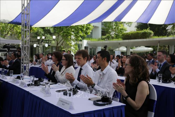 Delegates at the launching ceremony. VNA Photo: Trần Trung Kiên