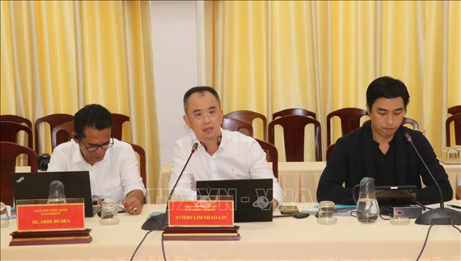 Ông Aviers Lim Shao-Lin, Giám đốc điều hành H2G Green Limited (Singapore) phát biểu. Ảnh: Ngọc Thiện - TTXVN
