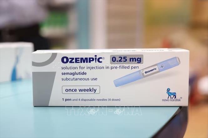 Thuốc trị tiểu đường Ozempic của hãng dược Novo Nordisk. Ảnh: REUTERS/TTXVN