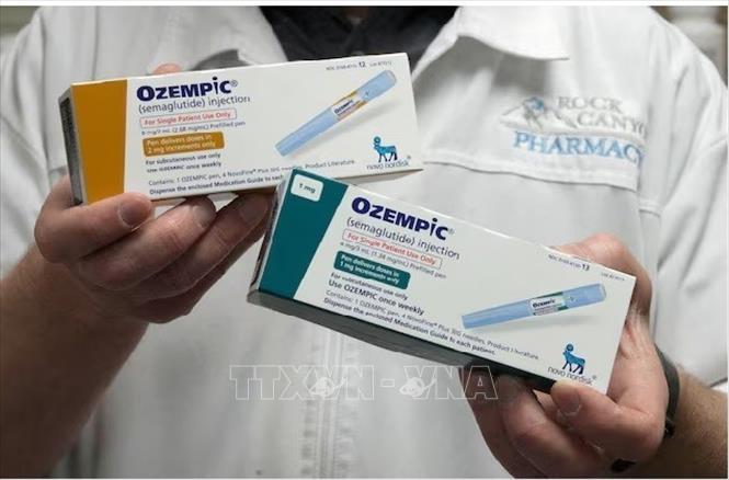 Thuốc trị tiểu đường Ozempic của hãng dược Novo Nordisk. Ảnh: REUTERS/TTXVN