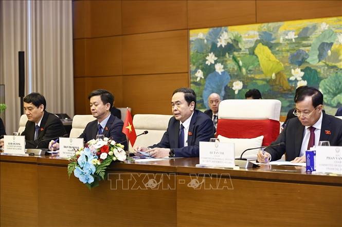 Chủ tịch Quốc hội Trần Thanh Mẫn phát biểu. Ảnh: Doãn Tấn - TTXVN