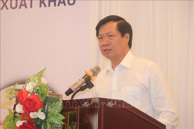 Ông Nguyễn Tấn Nhơn, Phó Giám đốc Sở Nông nghiệp và Môi trường Cần Thơ phát biểu. Ảnh: Thu Hiền - TTXVN