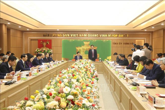 Quang cảnh buổi họp. Ảnh: Mạnh Khánh-TTXVN