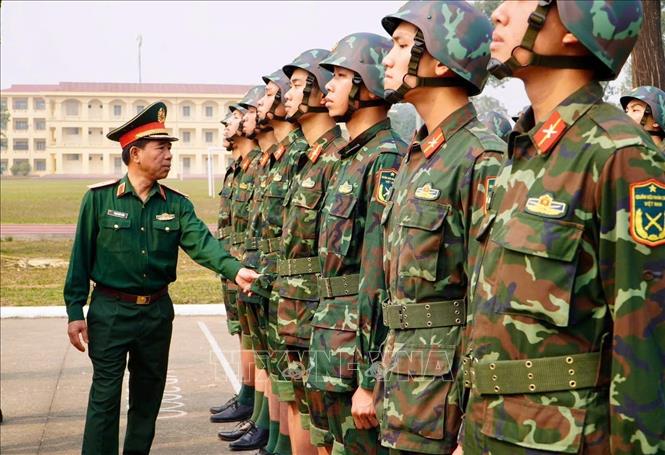 Lực lượng tham gia khối duyệt binh đã tập luyện từ tháng 3/2025. Ảnh: TTXVN phát 