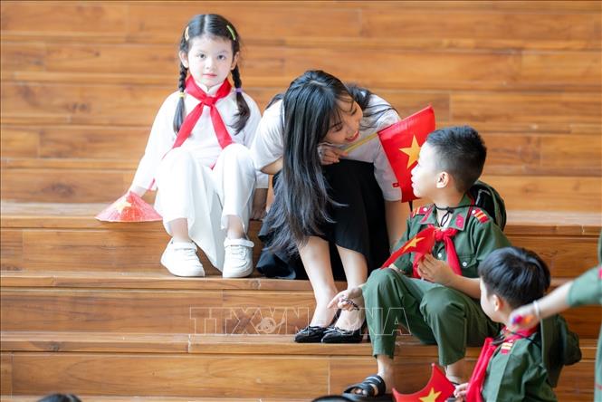 Bảo tàng Đà Nẵng thu hút nhiều bạn trẻ, học sinh và các em nhỏ đến thăm quan, tìm hiểu lịch sử. Ảnh: Văn Dũng-TTXVN