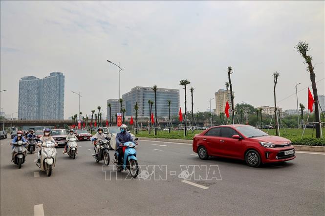 Dự án đầu tư xây dựng tuyến đường Lê Quang Đạo kéo dài có chiều dài khoảng 2.673 m, tổng mức đầu tư hơn 705 tỷ đồng. Ảnh: Trung Nguyên - TTXVN