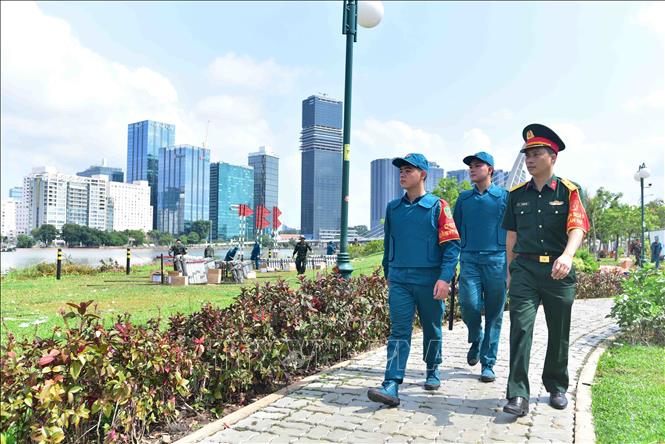 HCM City prepares for firework performances to celebrate the event. VNA Photo