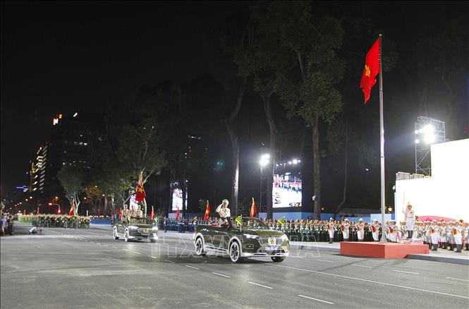 Trial parade before the main celebration. VNA Photo