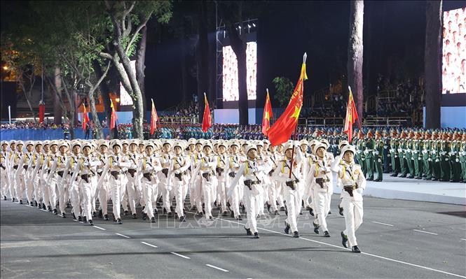 Trial parade before the main celebration. VNA Photo