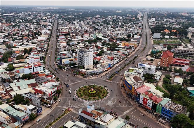 Bình Phước sau sắp xếp dự kiến còn 42 xã, phường. Ảnh: Hồng Đạt - TTXVN
