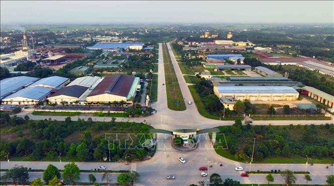 Khu công nghiệp Nam Đông Hà, thành phố Đông Hà có diện tích hơn 98 ha, đến nay đã thu hút đầu tư được khoảng 90%. Ảnh: Vũ Sinh - TTXVN