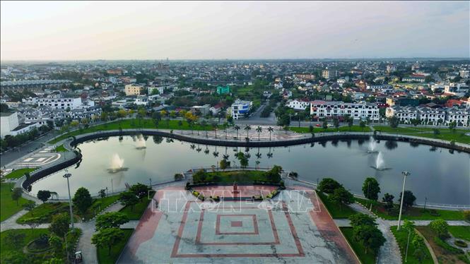 Công viên Fidel thuộc địa bàn Phường 1 và Phường 3, thành phố Đông Hà. Ảnh: Vũ Sinh – TTXVN