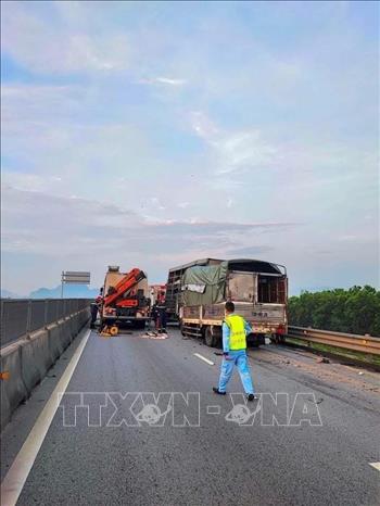 Hiện trường vụ tai nạn. Ảnh: TTXVN phát