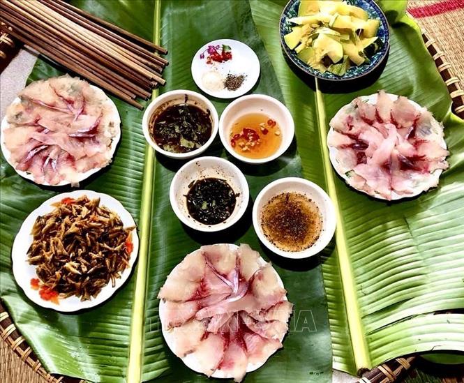 Cá bỗng Hà Giang trở thành món đặc sản của vùng cao. Ảnh: TTXVN phát