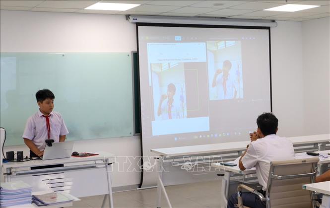 Các thí sinh tham dự Hội thi. Ảnh: TTXVN phát