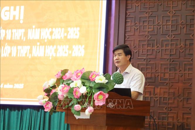 Ông Nguyễn Thiên Văn, Phó Chủ tịch UBND tỉnh Đắk Lắk, phát biểu tại Hội nghị. Ảnh: Nguyên Dung - TTXVN