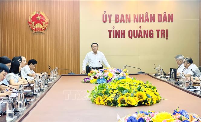 Quang cảnh buổi làm việc. Ảnh: Nguyên Linh-TTXVN