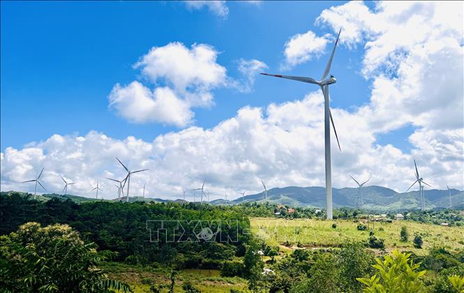 Quảng Trị hiện có 20 dự án điện gió ở huyện Hướng Hóa và Đakrông đã hoàn thành và đi vào vận hành thương mại với tổng công suất 742,2 MW. Ảnh: Nguyên Linh-TTXVN