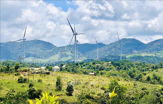 Theo Quy hoạch điện VIII phân bổ công suất điện gió cho tỉnh Quảng Trị đến năm 2030 là 1.800MW và Quy hoạch điện VIII điều chỉnh công suất tăng thêm 560MW. Ảnh: Nguyên Linh-TTXVN