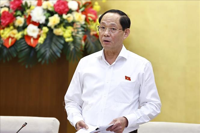 Phó Chủ tịch Quốc hội Trần Quang Phương phát biểu. Ảnh: Doãn Tấn - TTXVN