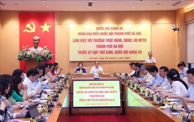Quang cảnh buổi làm việc. Ảnh: Văn Điệp – TTXVN