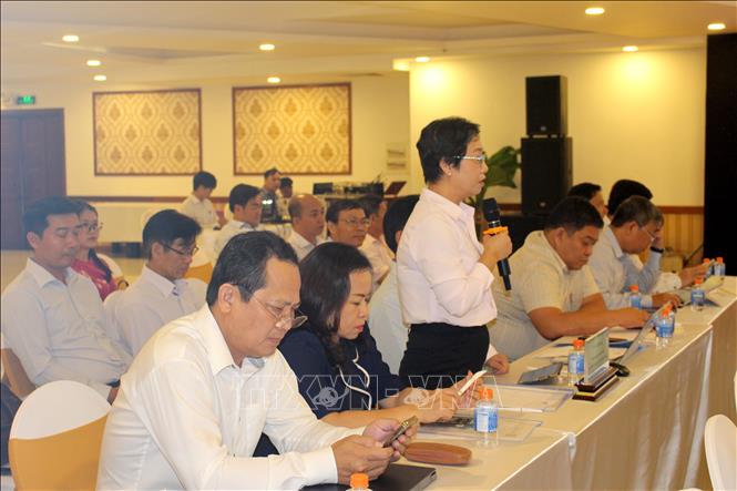 Các đại biểu tham gia ý kiến tại hội thảo. Ảnh: Hồng Hiếu- TTXVN 