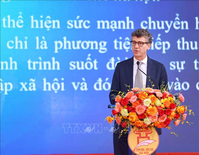 Ông Jonathan Wallace Baker, Trưởng Đại diện UNESCO tại Việt Nam phát biểu. Ảnh: Thanh Tùng - TTXVN