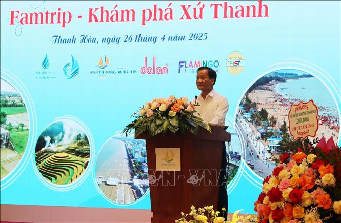 Ông Nguyễn Hồng Hải, Phó Chủ tịch Hiệp hội Du lịch Việt Nam phát biểu tại Tọa đàm. Ảnh: Việt Hoàng - TTXVN