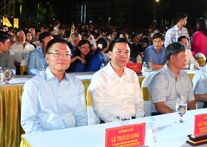 Phó thủ tướng Chính phủ Lê Thành Long tham dự buổi lễ. Ảnh: Việt Hoàng - TTXVN
