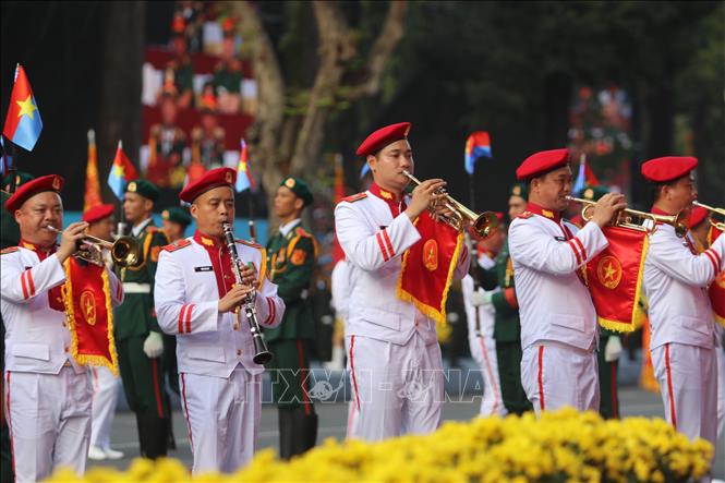 Chương trình biểu diễn nghệ thuật của lực lượng văn nghệ sỹ Thành phố Hồ Chí Minh tham gia Tổng duyệt. Ảnh: Thanh Vũ-TTXVN